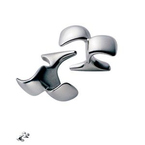 Georg Jensen Sterling Cufflinks # 214. Silver. Wishbone. Maria Berntsen